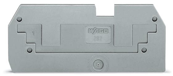 WAGO ELETTRONICA - Piastra di copertura di riduzione.spessore 1 mm.in connessione con morsetti per 2 conduttori 282-901.grigio