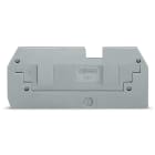 WAGO ELETTRONICA - Piastra di copertura di riduzione.spessore 1 mm.in connessione con morsetti per 2 conduttori 282-901.grigio