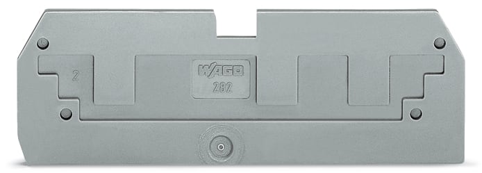 WAGO ELETTRONICA - Piastra di copertura di riduzione.spessore 1 mm.in connessione con morsetti per 3 conduttori 282-681.grigio