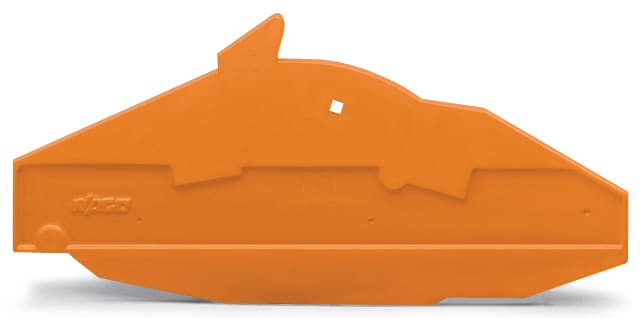 WAGO ELETTRONICA - Piastra di separazione e terminale.per morsetto sezionatore azionabile longitudinalmente per 2 conduttori.spessore 1,5 mm.arancione 282-365