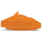 WAGO ELETTRONICA - Piastra di separazione e terminale.per morsetto sezionatore azionabile longitudinalmente per 2 conduttori.spessore 1,5 mm.arancione 282-365