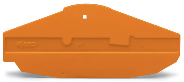 WAGO ELETTRONICA - Piastra di separazione e terminale.per morsetto azionabile trasversalmente per 2 conduttori.spessore 1,5 mm.arancione
