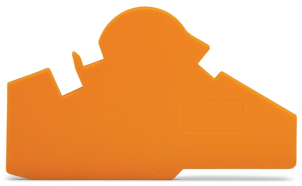 WAGO ELETTRONICA - Piastra di separazione e terminale.spessore 1,5 mm.senza sigillo opzionale.arancione 282-386