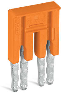 WAGO ELETTRONICA - Ponticello.2 poli.isolato.arancione