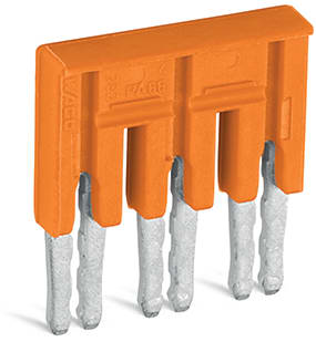 WAGO ELETTRONICA - Ponticello.3 poli.isolato.arancione