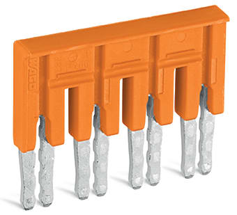 WAGO ELETTRONICA - Ponticello.4 poli.isolato.arancione