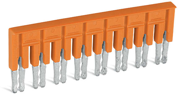 WAGO ELETTRONICA - Ponticello.8 poli.isolato.arancione 282-438