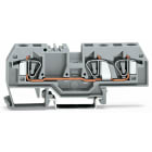 WAGO ELETTRONICA - Morsetto passante per 3 conduttori.6 mm².marcatura centrale.grigio