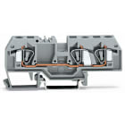 WAGO ELETTRONICA - Morsetto passante per 3 conduttori.6 mm².marcatura centrale.grigio