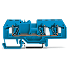 WAGO ELETTRONICA - Morsetto passante per 3 conduttori.6 mm².adatto per applicazioni Ex-i.blu