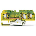 WAGO ELETTRONICA - Morsetto di terra per 3 conduttori.6 mm².marcatura centrale.verde-giallo