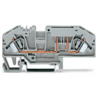 WAGO ELETTRONICA - Morsetto con fusibile per 2 conduttori.per fusibili a lama da automobile.con opzione per prova.grigio