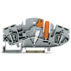 WAGO ELETTRONICA - Morsetto sezionatore/di test per 2 conduttori.azionabile trasversalmente.con presa di test protetta dal contatto accidentale.grigio