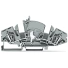 WAGO ELETTRONICA - Morsetto passante per 2 conduttori.6 mm².senza prese di test.grigio