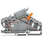 WAGO ELETTRONICA - Morsetto passante per 3 conduttori.6 mm².con presa di test protetta dal contatto accidentale.grigio