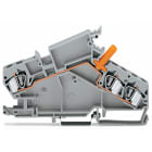 WAGO ELETTRONICA - Morsetto passante per 3 conduttori.6 mm².con presa di test protetta dal contatto accidentale.grigio