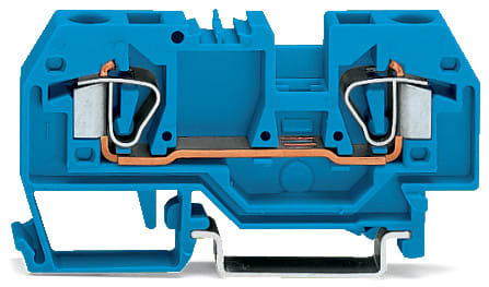 WAGO ELETTRONICA - Morsetto passante per 2 conduttori.6 mm².adatto per applicazioni Ex-i.blu