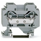 WAGO ELETTRONICA - Morsetto passante per 2 conduttori.16 mm².slot per marcatura laterali.grigio