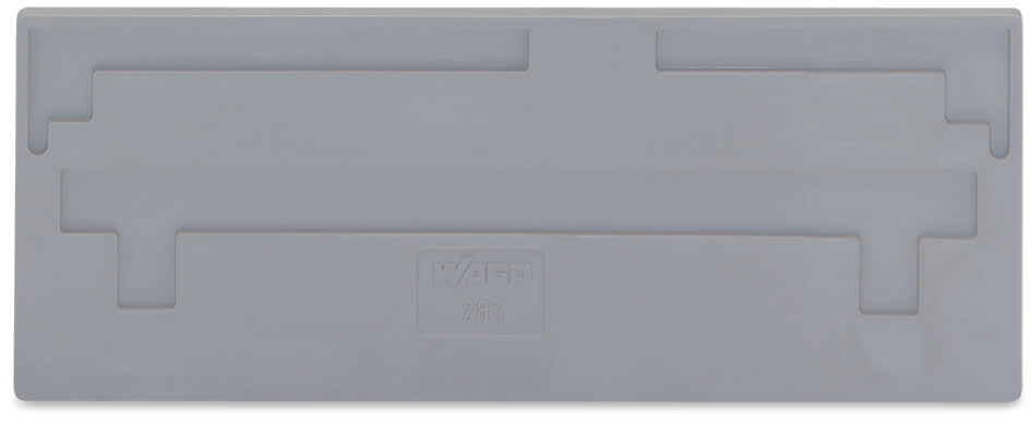 WAGO ELETTRONICA - Piastra di separazione.spessore 2 mm.sporgente.grigio 283-326