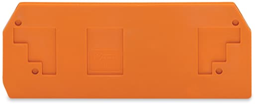 WAGO ELETTRONICA - Piastra terminale e intermedia.spessore 2,5 mm.arancione