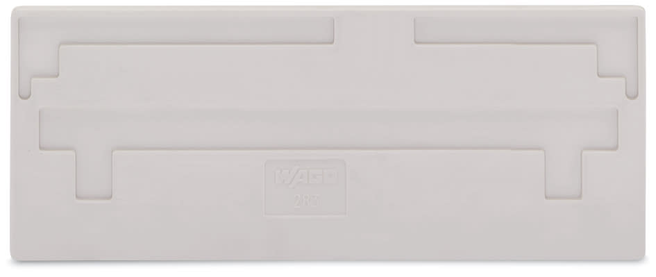 WAGO ELETTRONICA - Piastra di separazione.spessore 2 mm.sporgente.grigio chiaro 283-331