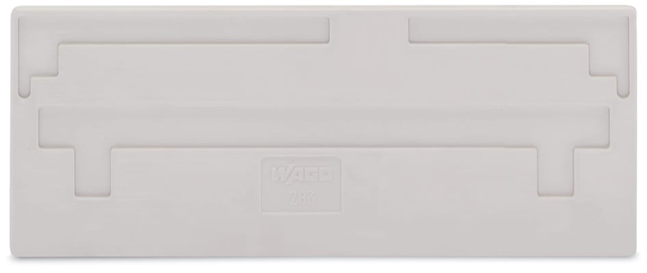 WAGO ELETTRONICA - Piastra di separazione.spessore 2 mm.sporgente.grigio chiaro
