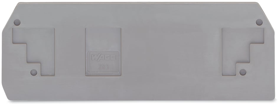 WAGO ELETTRONICA - Piastra terminale e intermedia.spessore 2,5 mm.grigio
