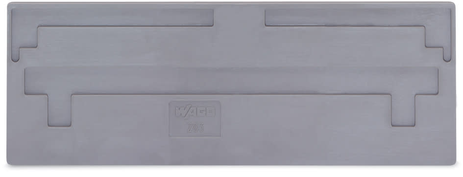 WAGO ELETTRONICA - Piastra di separazione.spessore 2 mm.sporgente.grigio 283-351