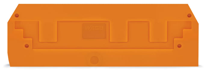 WAGO ELETTRONICA - Piastra terminale e intermedia.spessore 2,5 mm.arancione