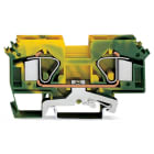 WAGO ELETTRONICA - Morsetto di terra per 2 conduttori.16 mm².slot per marcatura laterali.verde-giallo