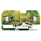 WAGO ELETTRONICA - Morsetto di terra per 2 conduttori.16 mm².marcatura centrale.verde-giallo