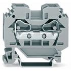 WAGO ELETTRONICA - Morsetto passante per 2 conduttori.10 mm².slot per marcatura laterali.grigio 284-101