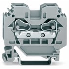 WAGO ELETTRONICA - Morsetto passante per 2 conduttori.10 mm².slot per marcatura laterali.grigio