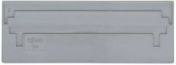 WAGO ELETTRONICA - Piastra di separazione.spessore 2 mm.sporgente.grigio