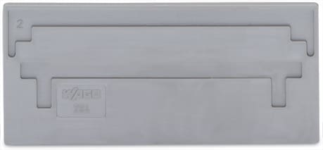 WAGO ELETTRONICA - Piastra di separazione.spessore 2 mm.sporgente.grigio