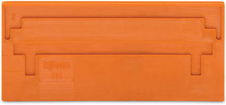 WAGO ELETTRONICA - Piastra di separazione.spessore 2 mm.sporgente.arancione