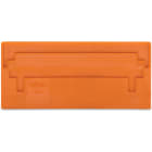 WAGO ELETTRONICA - Piastra di separazione.spessore 2 mm.sporgente.arancione