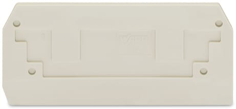 WAGO ELETTRONICA - Piastra terminale e intermedia.spessore 2,5 mm.grigio chiaro