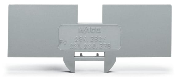 WAGO ELETTRONICA - Piastra di copertura di riduzione.spessore 1 mm.per morsetti per 2, 3 e 4 conduttori.grigio