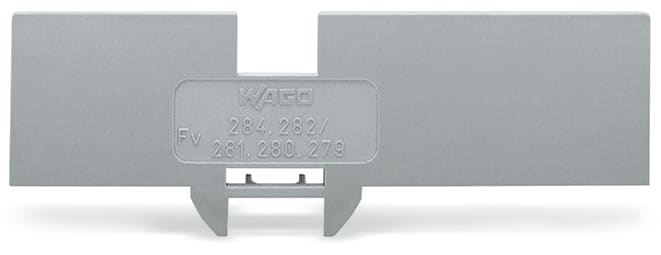 WAGO ELETTRONICA - Piastra di copertura di riduzione.spessore 1 mm.per morsetti per 4 conduttori 279-831, 280-833 e 281-652.grigio