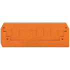 WAGO ELETTRONICA - Piastra terminale e intermedia.spessore 2,5 mm.arancione