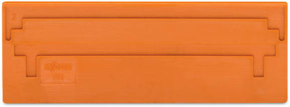 WAGO ELETTRONICA - Piastra di separazione.spessore 2 mm.sporgente.arancione