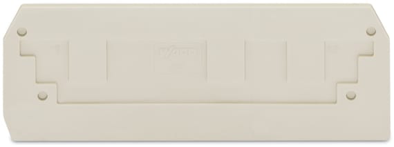 WAGO ELETTRONICA - Piastra terminale e intermedia.spessore 2,5 mm.grigio chiaro