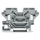 WAGO ELETTRONICA - Morsetto passante per 2 conduttori.10 mm².slot per marcatura laterali.grigio
