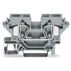 WAGO ELETTRONICA - Morsetto passante per 2 conduttori.10 mm².slot per marcatura laterali.grigio