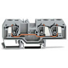 WAGO ELETTRONICA - Morsetto passante per 3 conduttori.10 mm².marcatura centrale.grigio