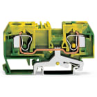 WAGO ELETTRONICA - Morsetto di terra per 2 conduttori.10 mm².marcatura centrale.verde-giallo