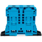 WAGO ELETTRONICA - Morsetto passante per 2 conduttori.185 mm².slot per marcatura laterali.blu