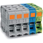 WAGO ELETTRONICA - Set trifase.con 185/120 mm² mors. ad alta corrente.solo per guida DIN 35 x 15.grigio, blu, giallo-verde