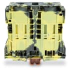 WAGO ELETTRONICA - Morsetto passante per 2 conduttori.185 mm².slot per marcatura laterali.grigio scuro-giallo